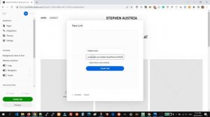 Adobe Portfolio - add a navigation link to external site