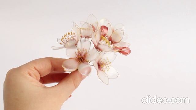 букет сакуры заколка ручной работы смотреть онлайн