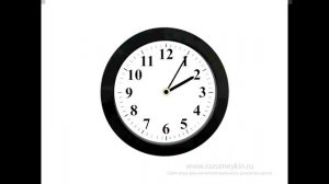 Изучаем время по часам со стрелками. Часы. Часть 1