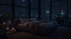 Soothing Rainfall Outside the Window | Can't Sleep? Try Relaxing to Rain Sounds, No More Insomnia