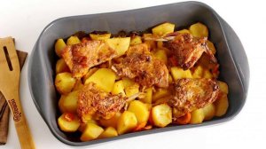 Кролик с картошкой в майонезе в духовке