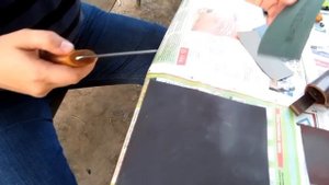 Заточка ножа на наждачной бумаге