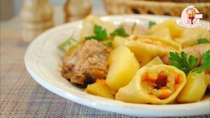 КАРТОШКА ТУШЕНАЯ с КУРИЦЕЙ и "розочками"