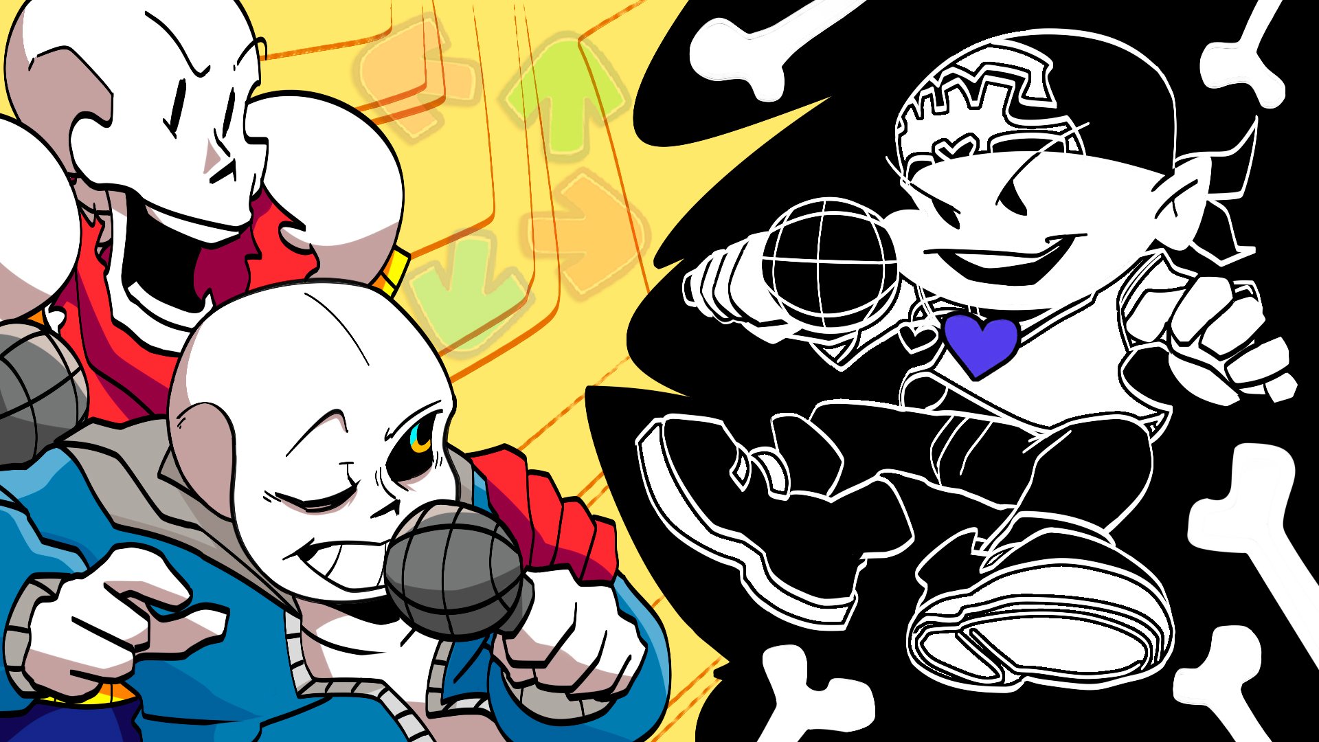 ВИТТЯ ПРОТИВ оКОСТИтельных БРАТИКОВ ► Friday Night Funkin' Vs. Skeleton Bros. Undertale