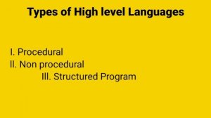 Types of High level programming languages. object Oriented and procedural Urdu Hindi explained