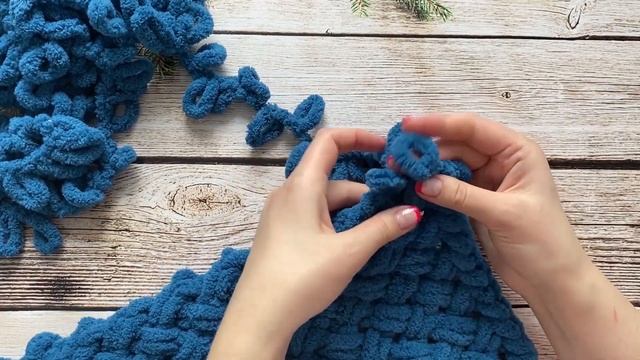 Моя идеальная обвязка для любого пледа из Ализе Пуффи (Alize Puffy) смотреть онлайн