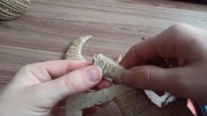 Украшения для елки своими руками/ Эко - стиль/ Луна и лошадка елочные игрушки