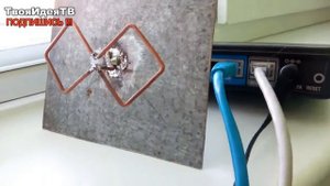 WiFi антенна своими руками биквадрат - ПРОБИВАЕТ СТЕНУ???