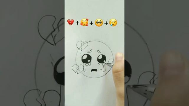 Создаем новый эмодзи или смайл. mix emoji Рисунки для срисовки 
#shorts