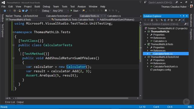 14 - Getting Started with Unit Testing - Write and Run a Unit Test with xUnit смотреть онлайн
