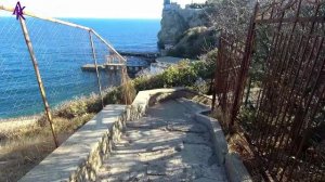 Крым. ЮБК. Гаспра. Идём к "Ласточкиному Гнезду". Запись от 31.10.23