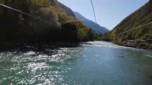 Полет на тарзанке над рекой Бзыбь (Абхазия) от начала до конца