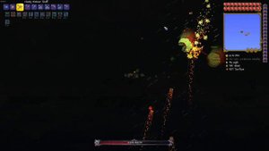 Очень легкий бой с босом "близнецы" в игре terraria на классе маг, под фонк!!! сложность мастер