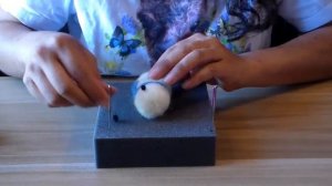 Needle Felted Snowman Ornament: Easy DIY Christmas