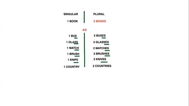 SINGULAR AND PLURAL NOUNS / ЕДИНСТВЕННОЕ И МНОЖЕСТВЕННОЕ ЧИСЛО СУЩЕСТВИТЕЛЬНЫХ В АНГЛИЙСКОМ ЯЗЫКЕ