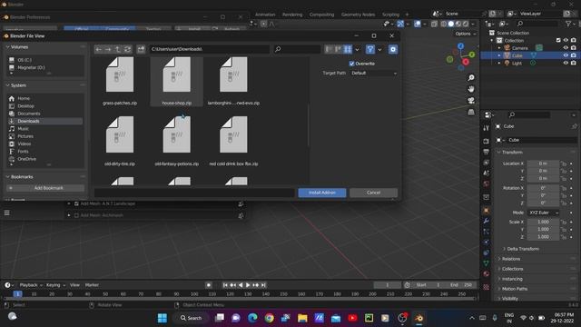 How to download and install Shortcut VUR in BLENDER, #blender #blendertutorial