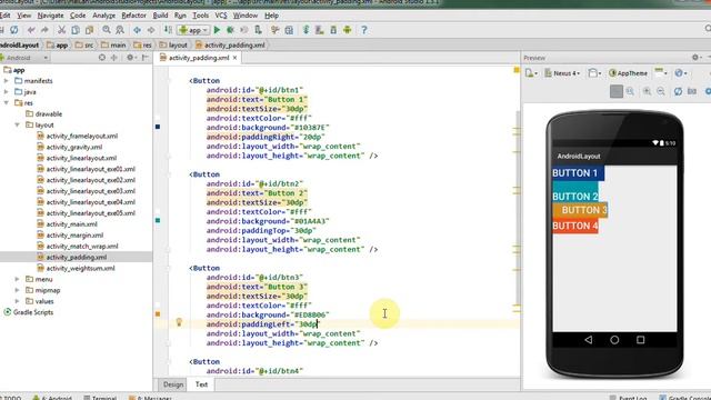 Học lập trình Android - Bài 35 Sử dụng Padding смотреть онлайн