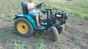 homemade tractor МОТОтрактор на базі кпп ЗАЗ та мотоблока Zirka GT90D04E
