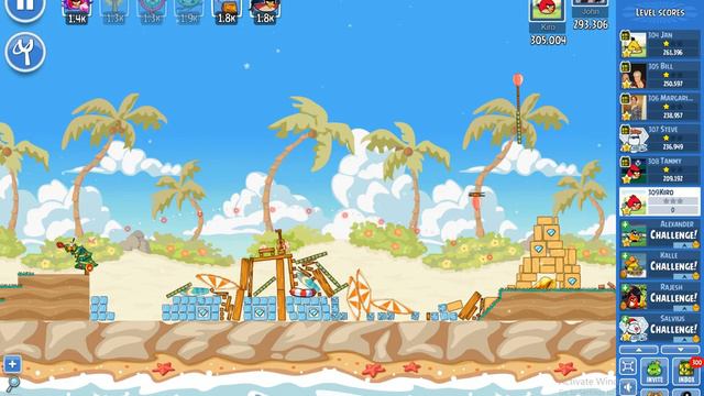 Angry Birds Friends/ TroPigal Eggscape tournament, week 370/A, level 1 смотреть онлайн