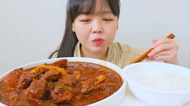 찐~한 매운갈비찜 먹방?ㅣGalbi-jjimㅣMUKBANG ASMR