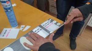 Склейка алюминиевого композита с акрилом. Тест. Клей Cosmo HD-100.400  vs PU-100.130 (Cosmopur 819)