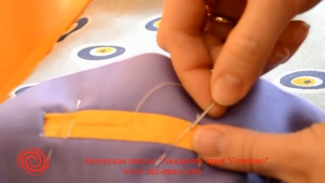 Карман в рамку на двух обтачках - уроки шитья для начинающих от Академии кроя Унимекс