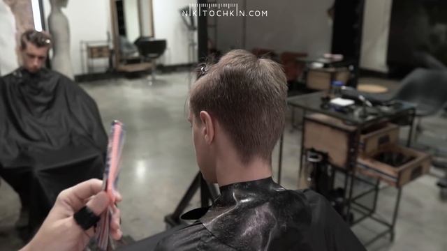 MENS HAIRCUT ON FINGERS, finger length haircut tutorial