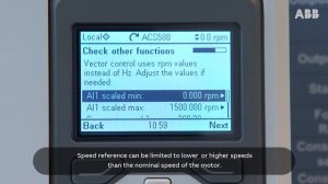 ACS580 and ACS480 configuring vector control