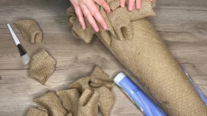 Новогодняя ёлочка своими руками / DIY Burlap Christmas Trees / ЁЛОЧКА из мешковины