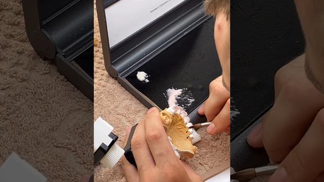 Crowns on refractory керамика зубной техник Техника нанесения dental technician technik dentystyczn