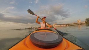 Прогулка на байдарке. Вечерний Воронеж.