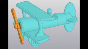 Видеоуроки Компас 3d v18. Сборка самолетика.3 Мотор, пропеллер и винт