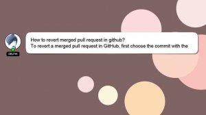 How to revert merged pull request in github?