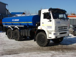 Автоцистерна для технической воды АЦ 10 термос на шасси Камаз 43118-23027-50