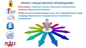 Лекция : "Экология и жизнь. Актуальные экологические проблемы Ярославского региона"