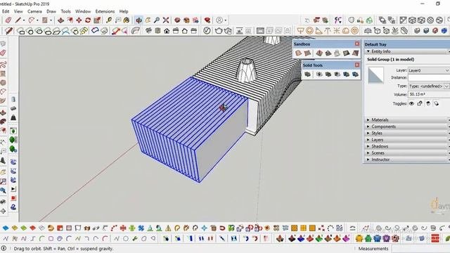 SketchUp Tutorial:Parametric Waffle Structure