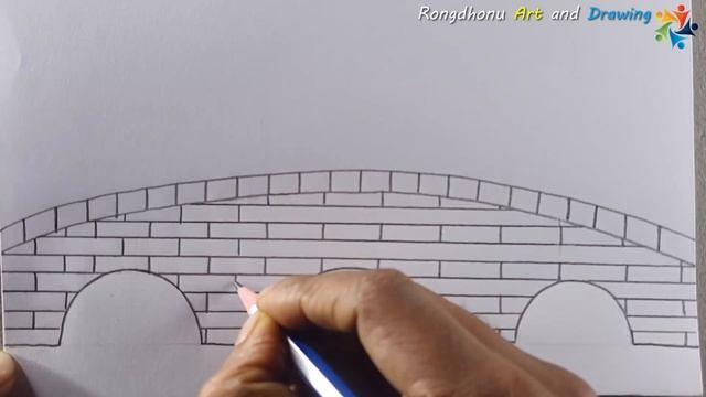 Beautiful Bridge Scenery Drawing? Pencil Sketch смотреть онлайн