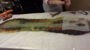 Валяние Шарф Горжетка Мастер класс