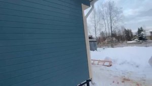 Обзор каркасного дома построенного зимой 2024