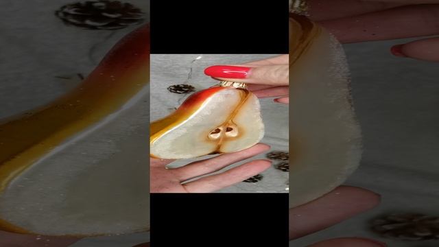 Арт. A2573  Распаковка Формовая игрушка из Польши «Половинка груши»