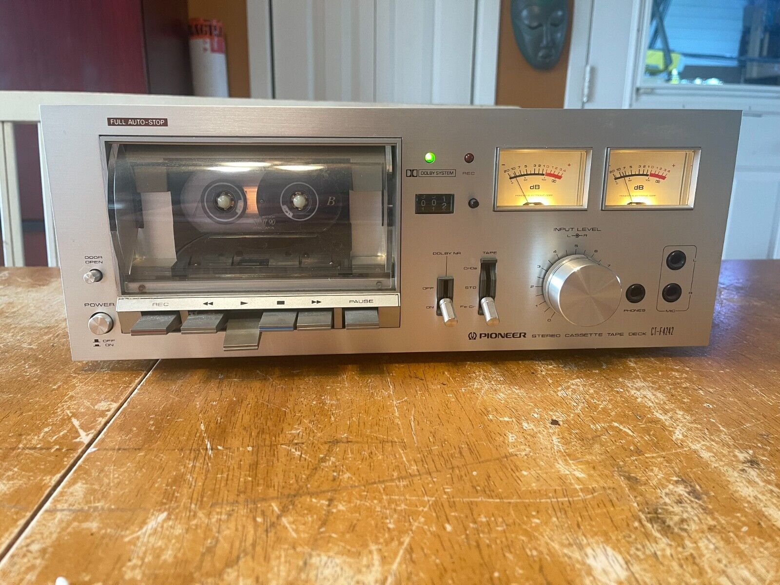 Винтажная кассетная дека Pioneer CT-F4242-ЯПОНИЯ-Годы выпуска 1976-1977