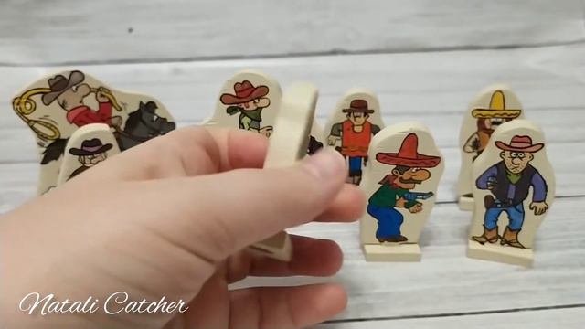 Дикий Запад Макет Деревянные игрушки Обзор Handmade
