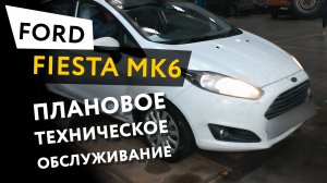 Плановое техническое обслуживание (инспекционный сервис) автомобиля  Ford Fiesta Mk6 1,4