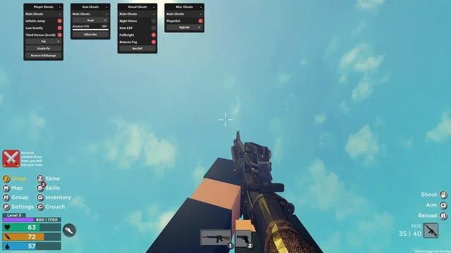 Death Zone | Silent Aim | Faster Fly | Box ESP | Fullbright | Remove Fog and more! смотреть онлайн