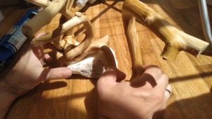 #Поклейка коряги. Декор