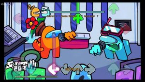 Flowers Water WIP - Orange & Cyan Gameplay - Music by ItzNixo - FNF Vs impostor v4 fanmade mod