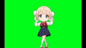 Green Screen || Loli Dance Ui Shigure || Complete Dance