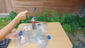 Ветряк из пластиковых пятилитровых бутылок своими руками! Как избавиться от птиц