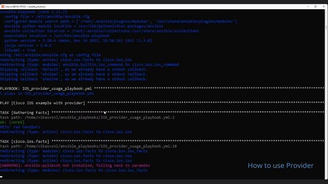 Ansible playbook how to use Provider смотреть онлайн