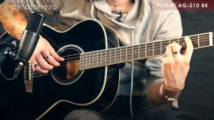 Обзор акустической гитары FLIGHT AG-210